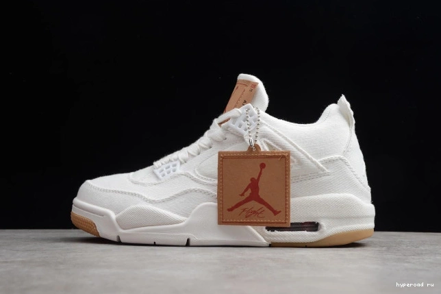 x Air Jordan 4 'White' Levi's AO2571-100 0604